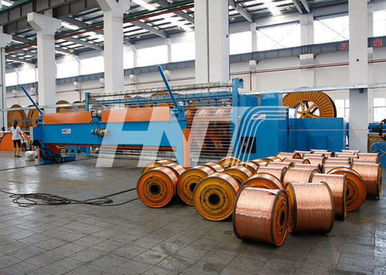 آلة تجديل الأسلاك الصلبة العارية / النحاس المزدوج العجلة كابستان 6B - 36B قفص التجديل